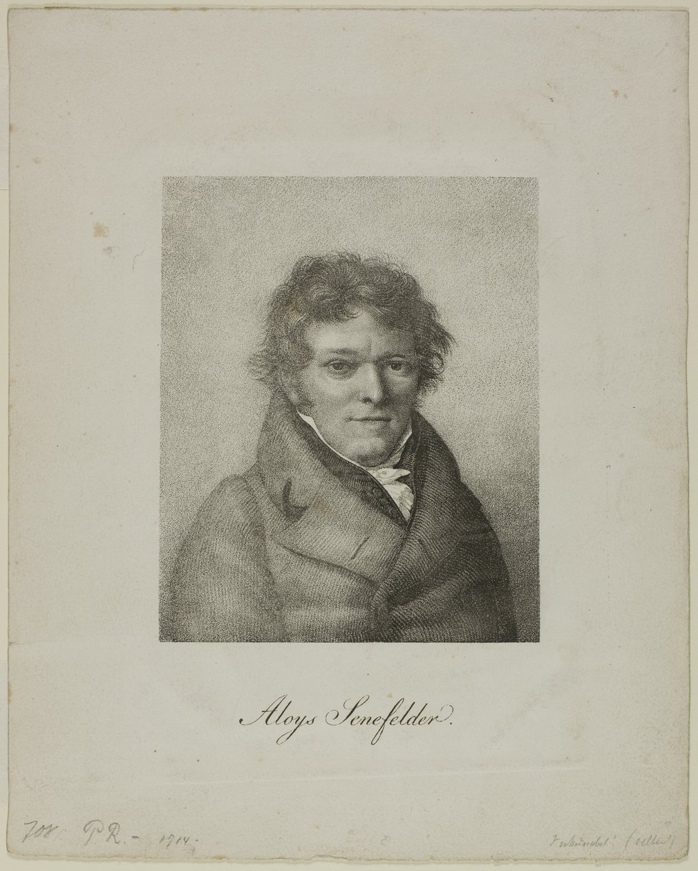 Ritratto di Alois Senefelder da Nicolas Henri Jacob