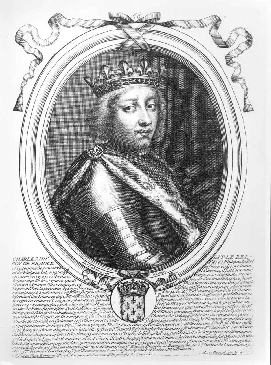 Carlo IV (1294-1328) il Bello, Re di Francia e Navarra, da 