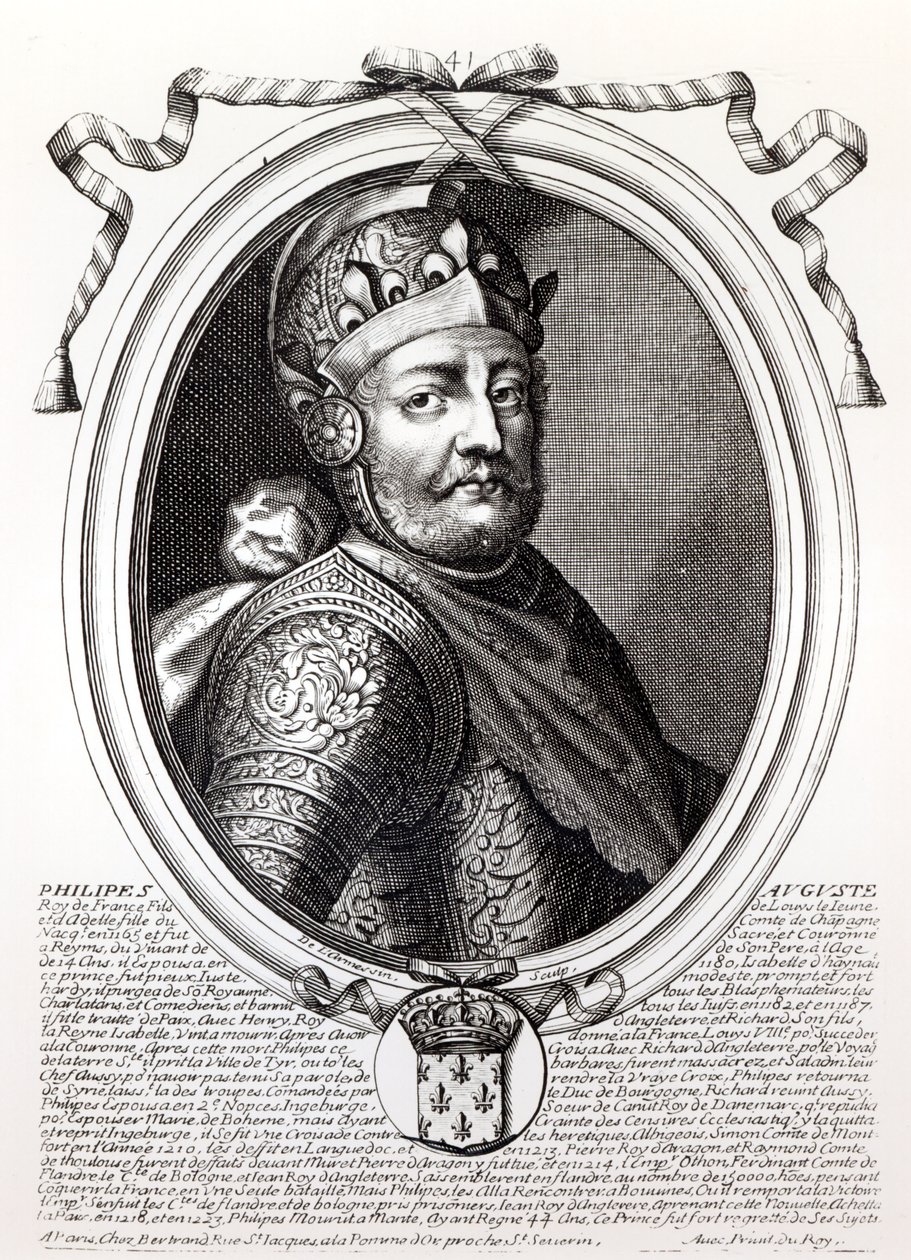 Filippo Augusto II (1165-1223) Re di Francia, da 