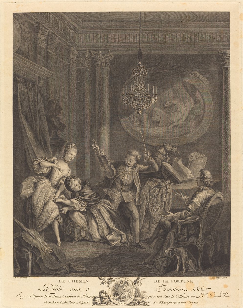 Il cammino della fortuna da Nicolas Joseph Voyez after Pierre Antoine Baudouin