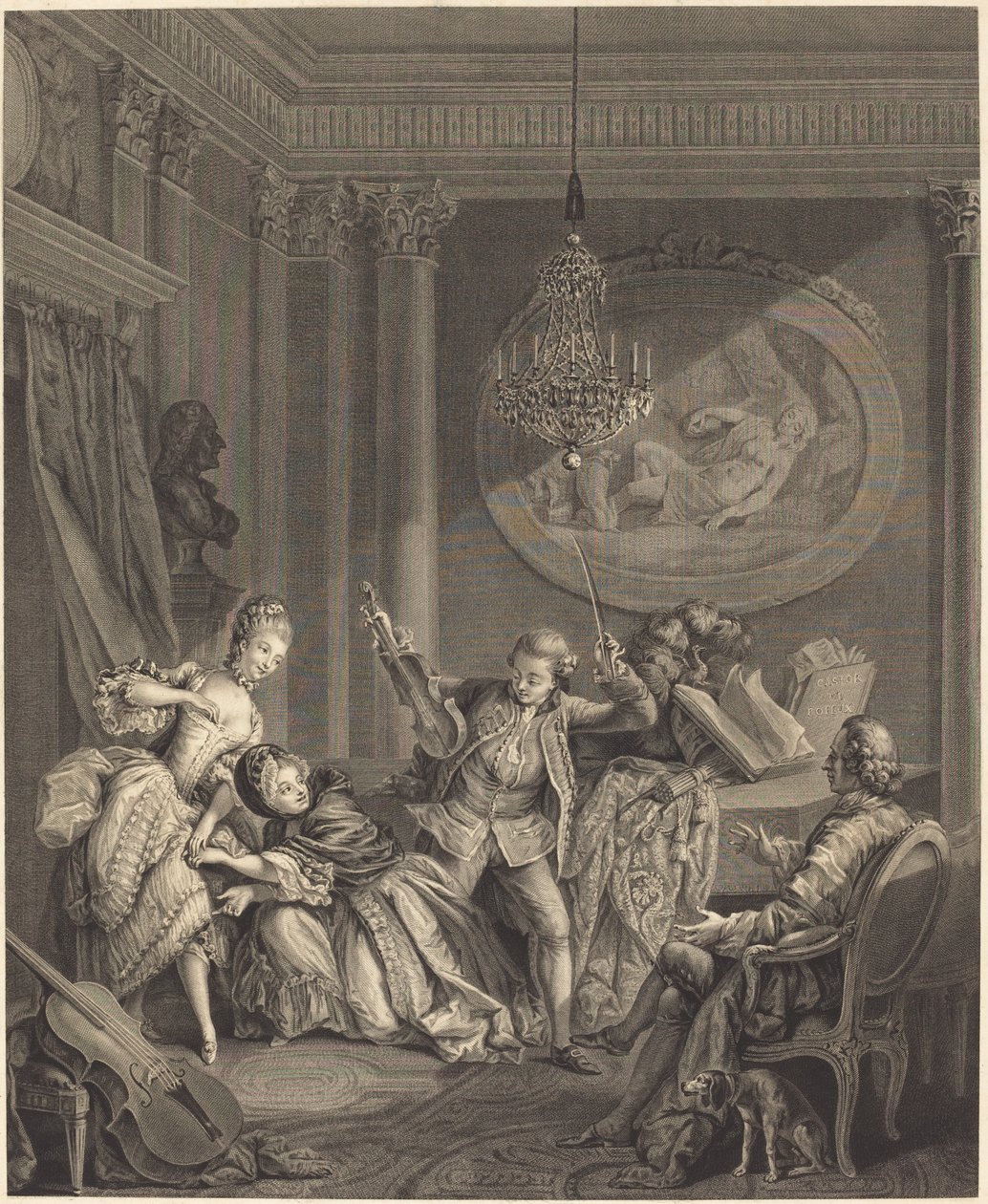 Il cammino della fortuna da Nicolas Joseph Voyez after Pierre Antoine Baudouin