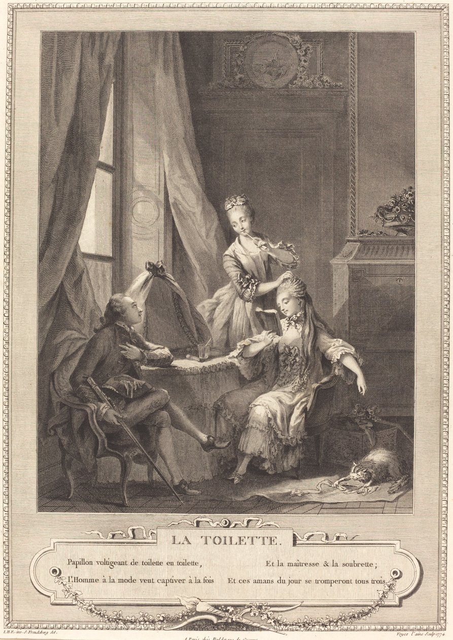 La toilette da Nicolas Joseph Voyez after Sigmund Freudenberger