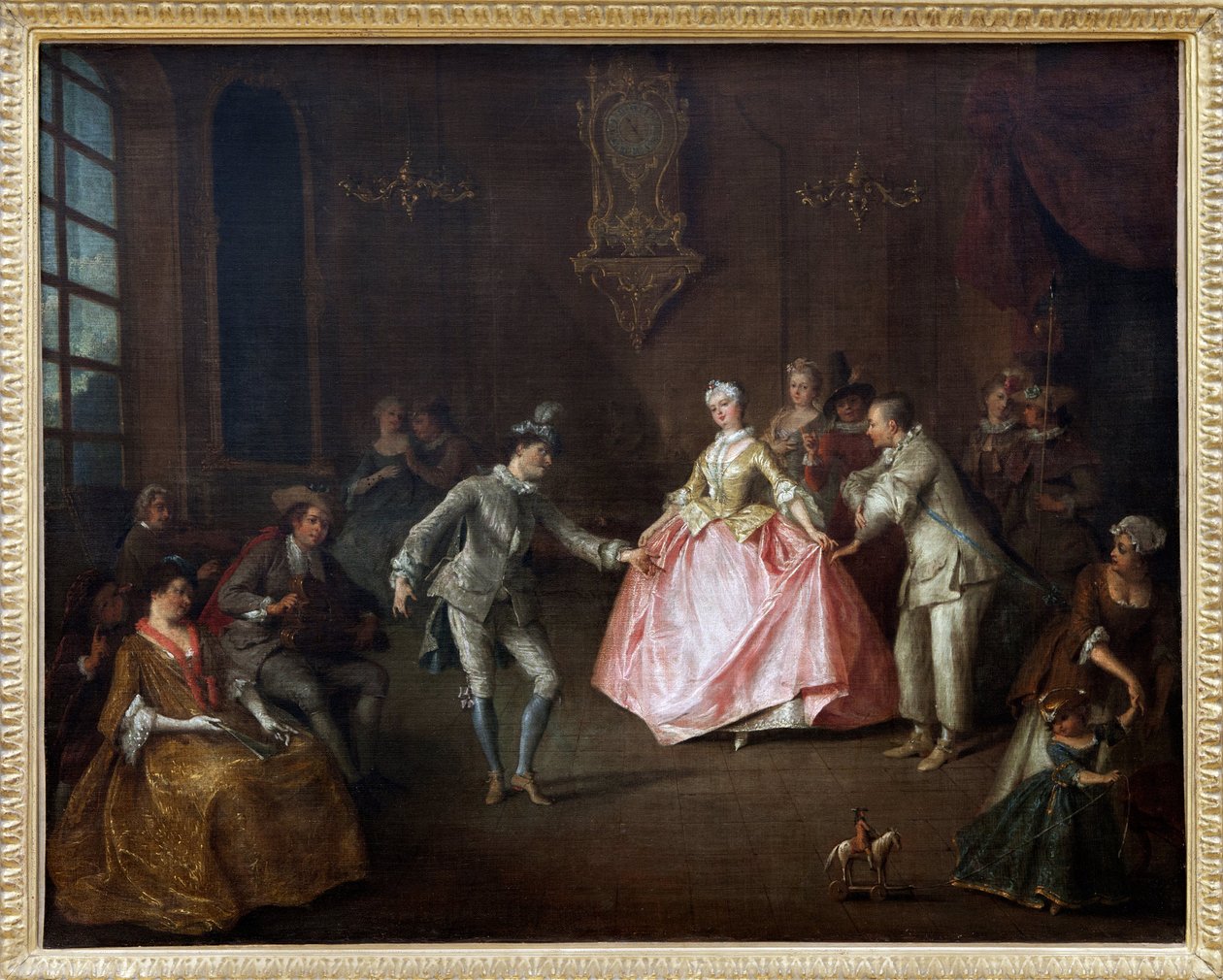 Prima del ballo in maschera, Dipinto a olio su tela di Nicolas Lancret (1690-1743). Fotografia, KIM Youngtae, Nantes, Museo delle Belle Arti di Nantes. da Nicolas Lancret