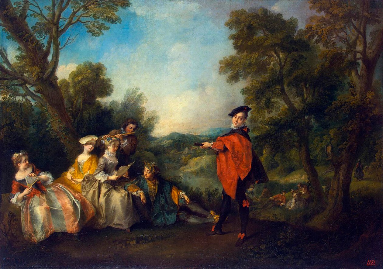Concerto nel parco da Nicolas Lancret