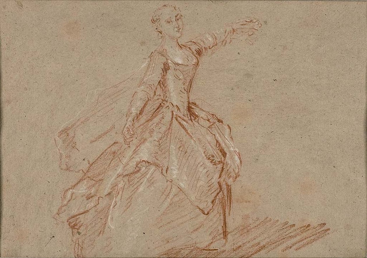 Studio per La danza tra il padiglione e la fontana da Nicolas Lancret