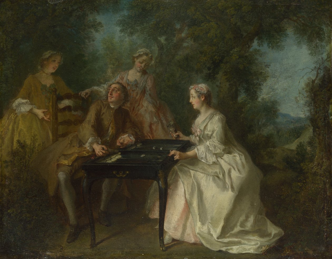 Le quattro ore del giorno: Pomeriggio, c. 1740 da Nicolas Lancret
