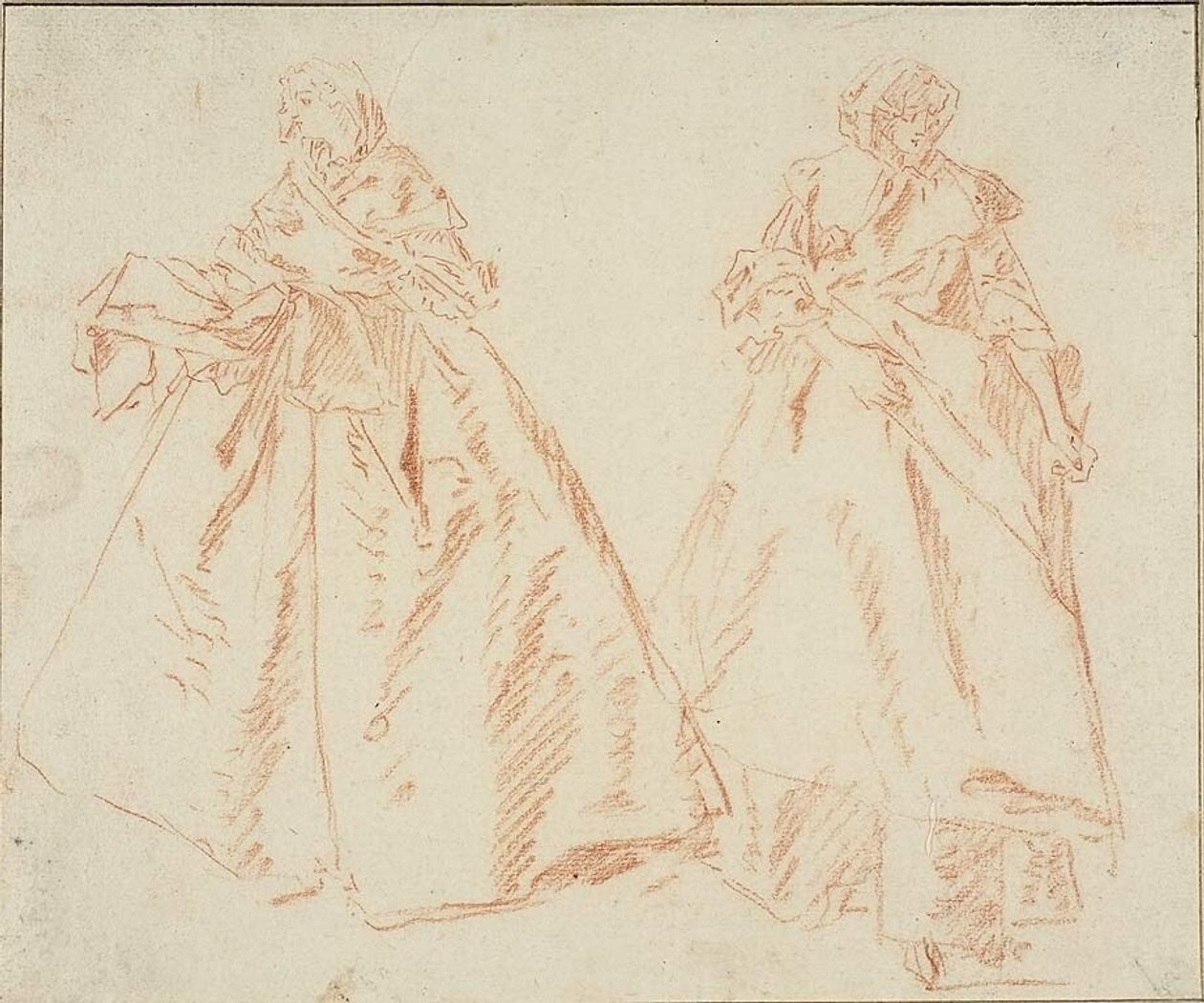 Due donne in piedi da Nicolas Lancret