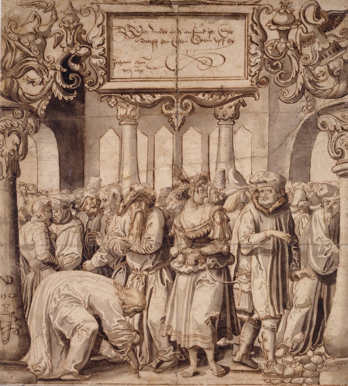 La donna sorpresa in adulterio da Nicolas Manuel Deutsch