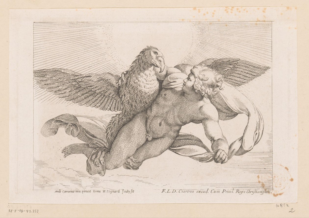 Rapimento di Ganimede da Nicolas Mignard