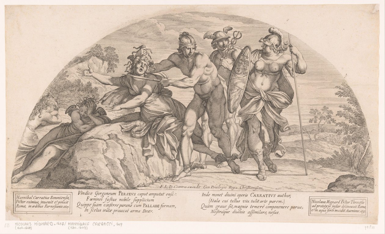 Perseo decapita Medusa da Nicolas Mignard