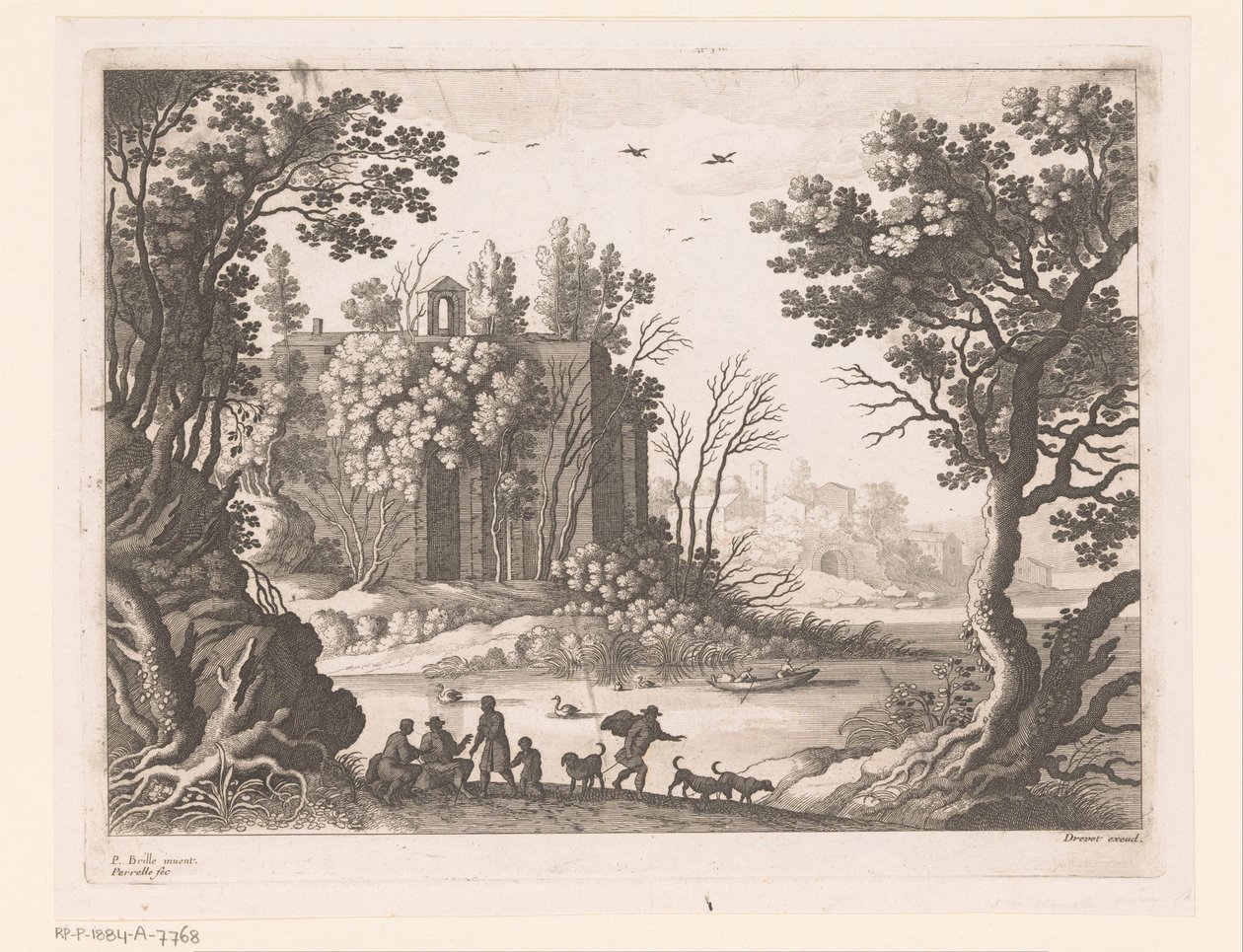 Edificio presso un fiume da Nicolas Perelle