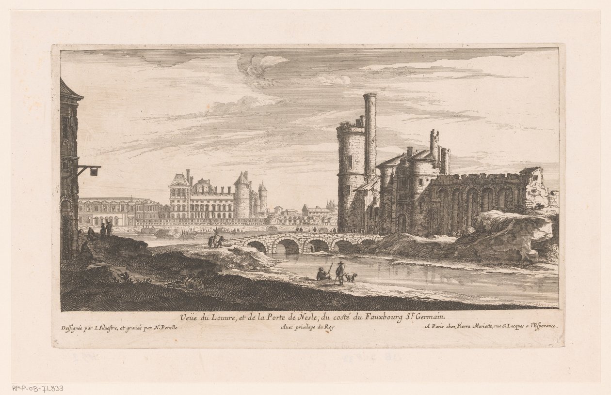 Veduta del Louvre da Nicolas Perelle