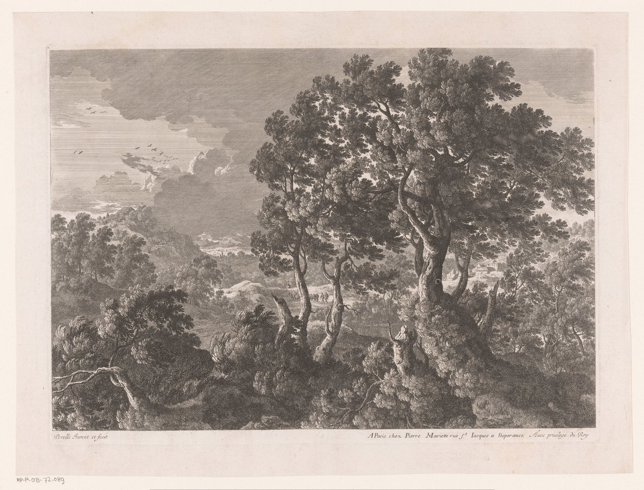Paesaggio collinare con alberi da Nicolas Perelle