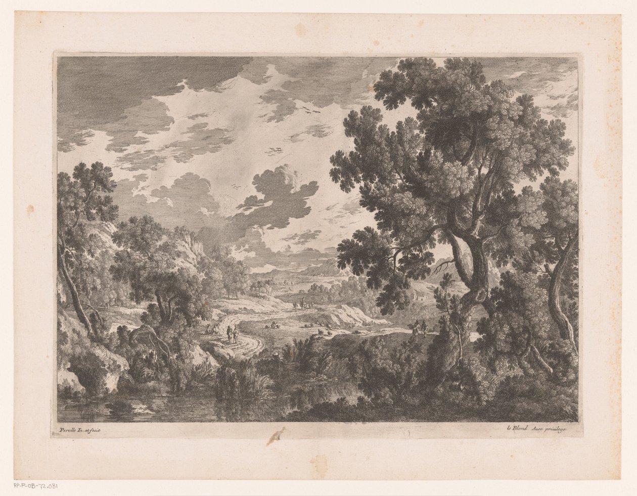 Paesaggio fluviale con strada tortuosa da Nicolas Perelle