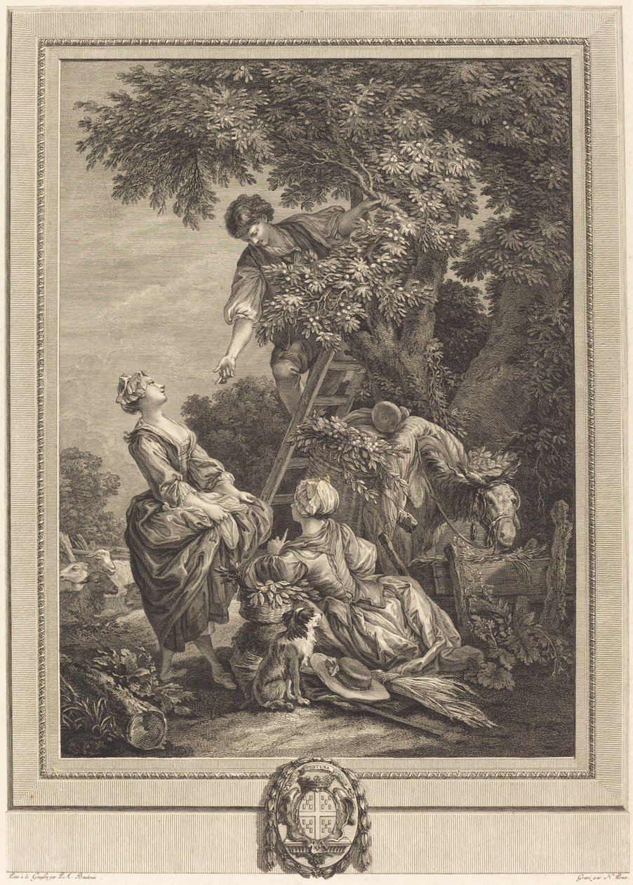 Le ciliegie da Nicolas Ponce after Pierre Antoine Baudouin