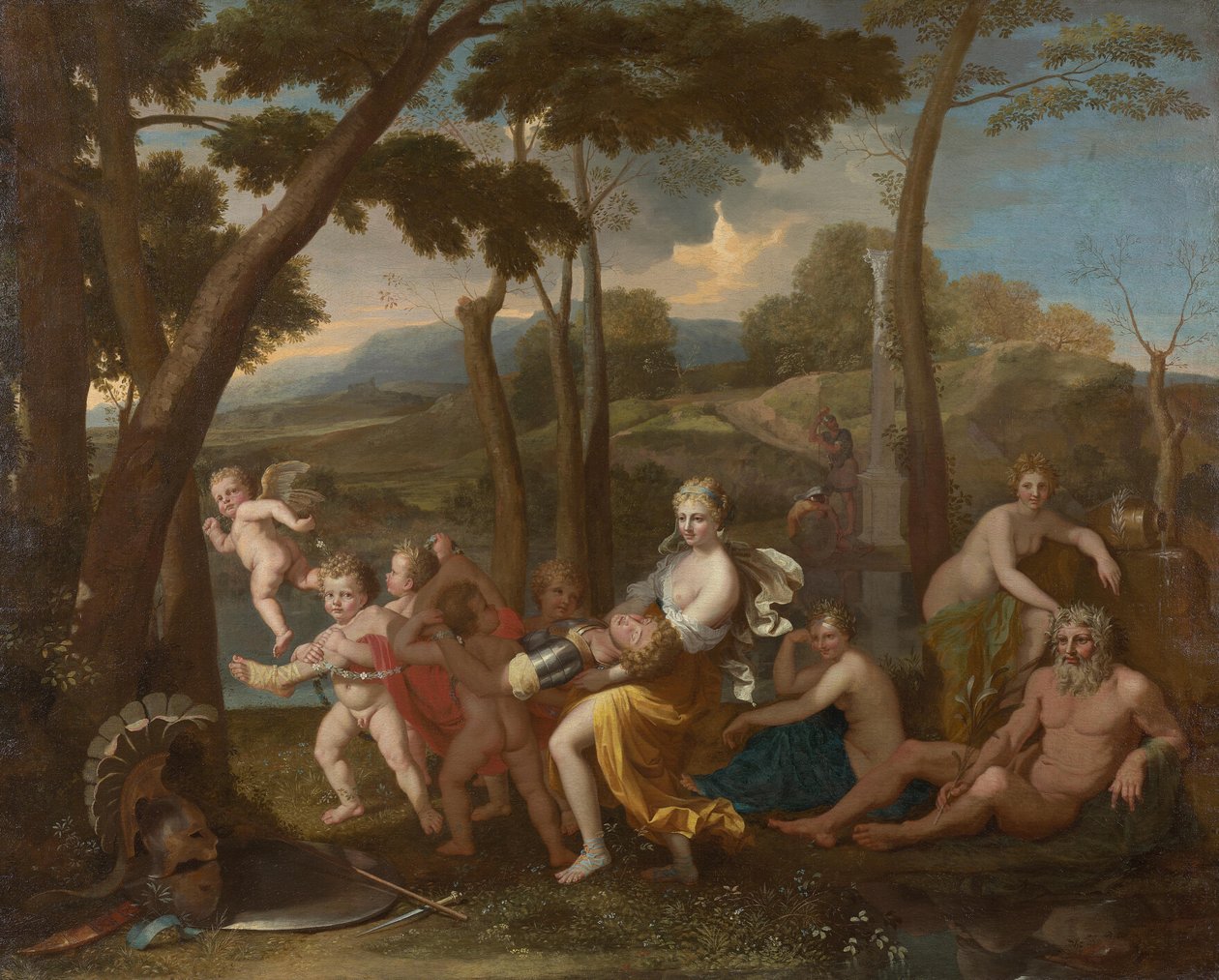 Armida rapisce Rinaldo addormentato da Nicolas Poussin