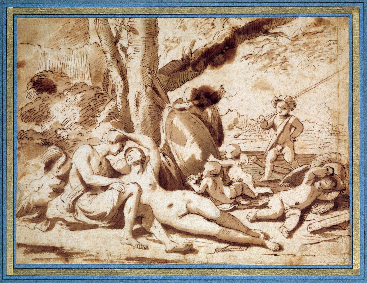 Marte e Venere da Nicolas Poussin