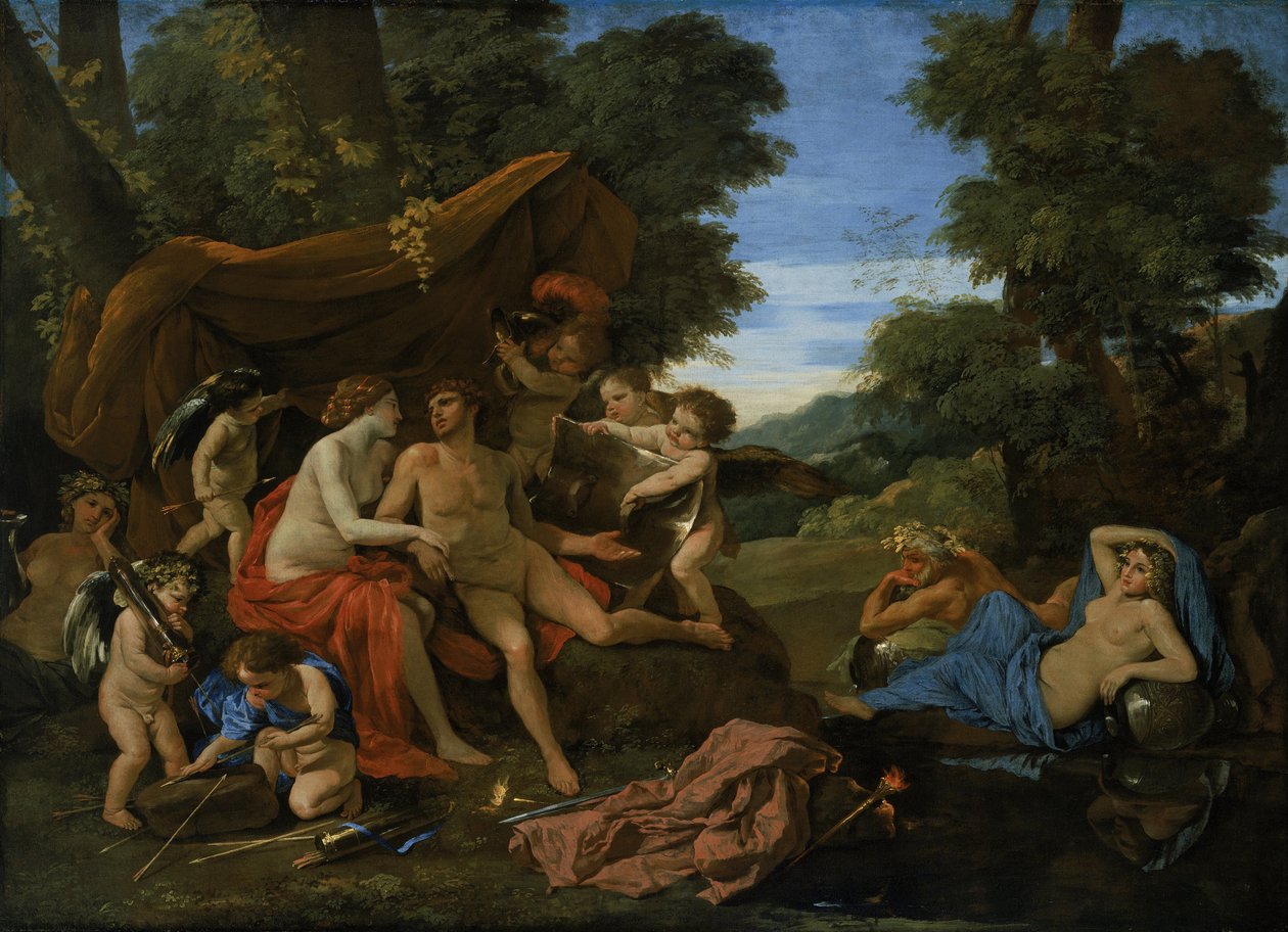 Marte e Venere da Nicolas Poussin