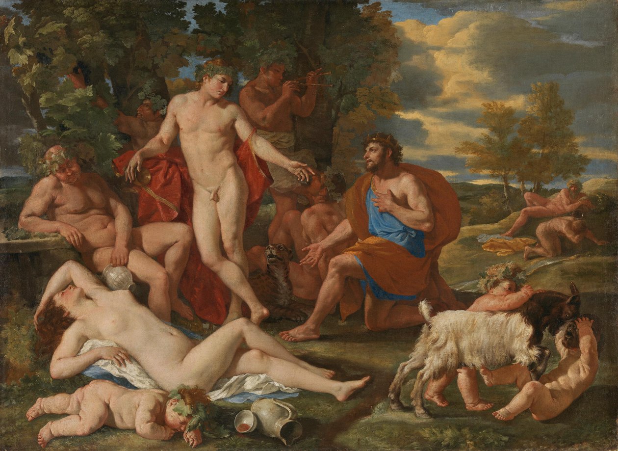 Mida e Bacco da Nicolas Poussin
