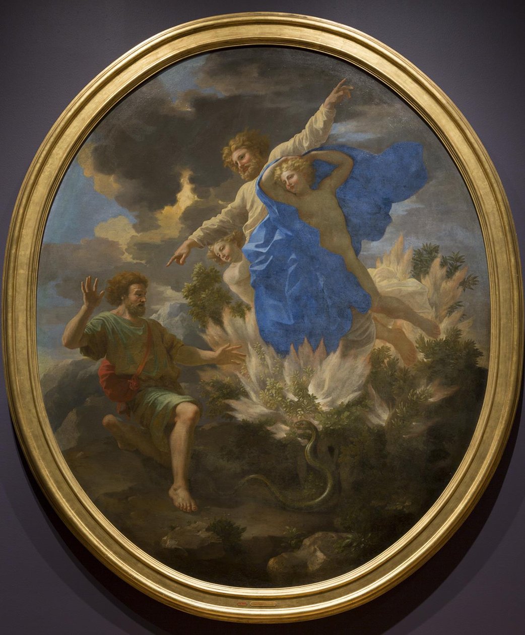 Mosè e il roveto ardente da Nicolas Poussin