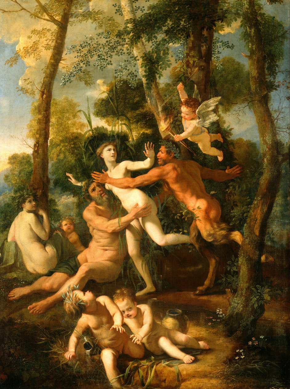 Pan und Syrinx da Nicolas Poussin