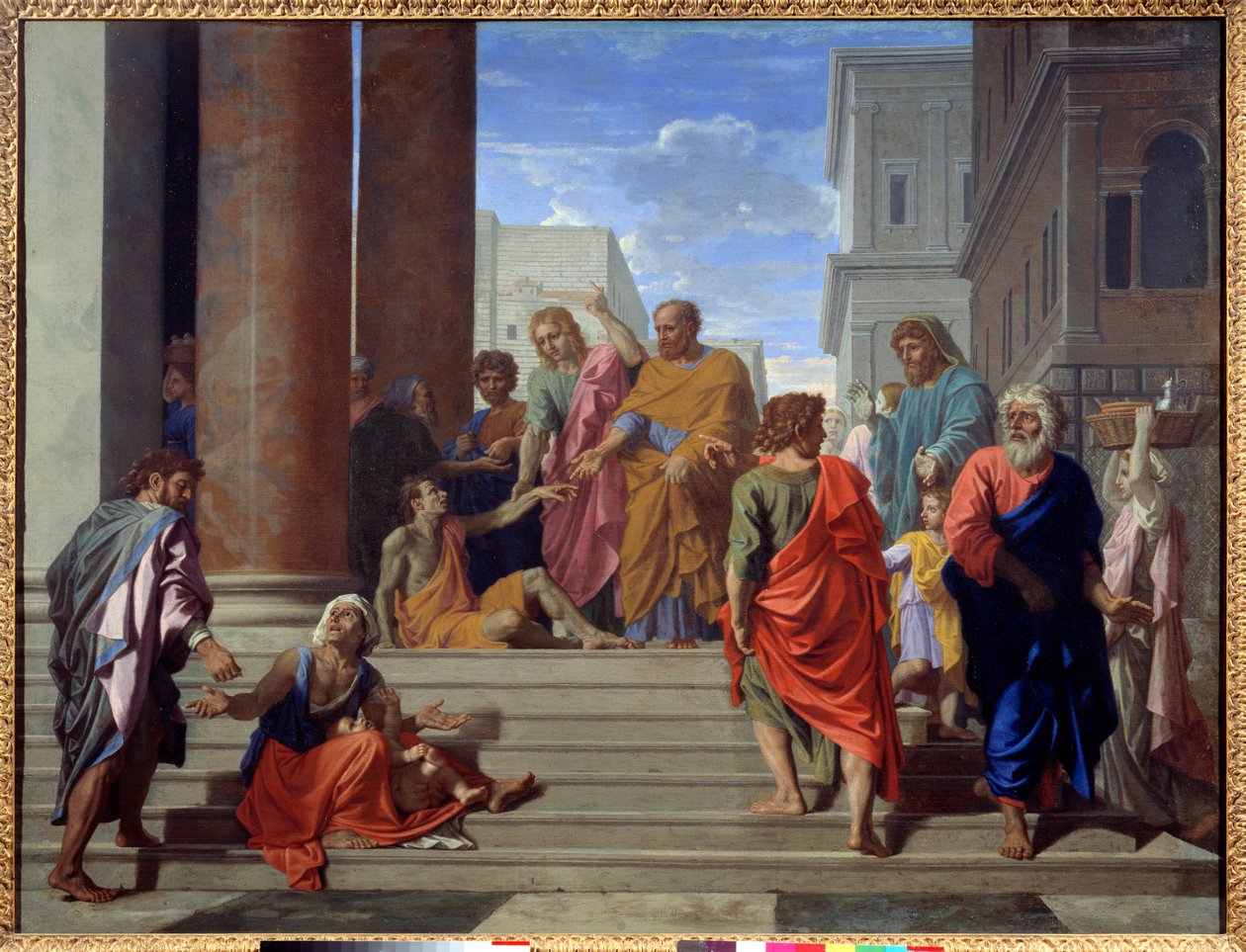 San Pietro e San Giovanni che guariscono lo zoppo da Nicolas Poussin