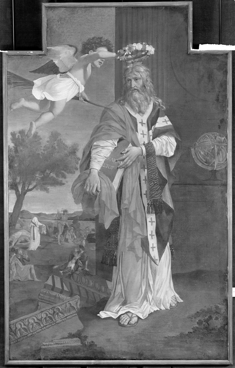 San Dionigi incoronato da un angelo da Nicolas Poussin