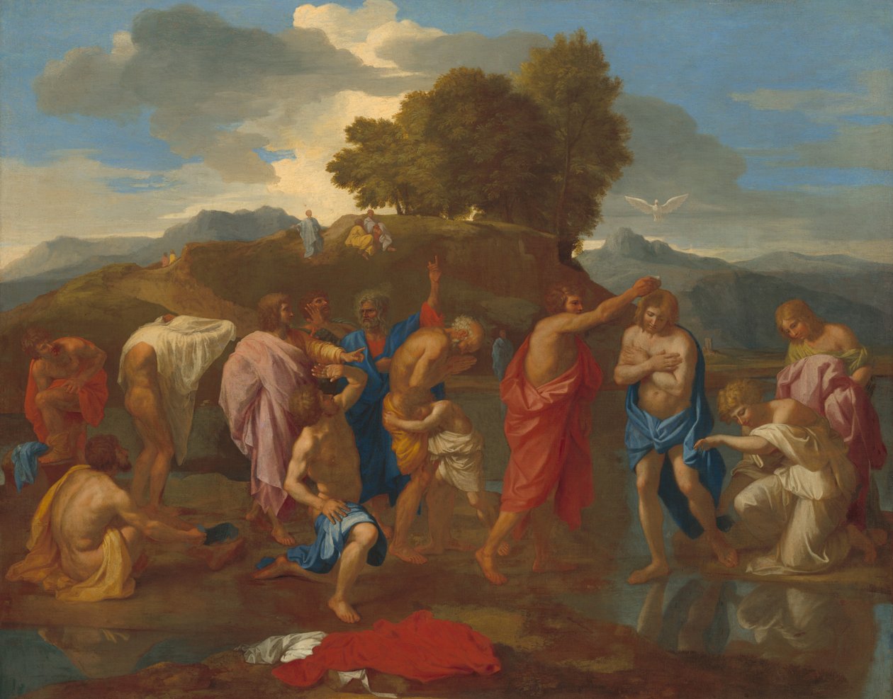 Il battesimo di Cristo da Nicolas Poussin
