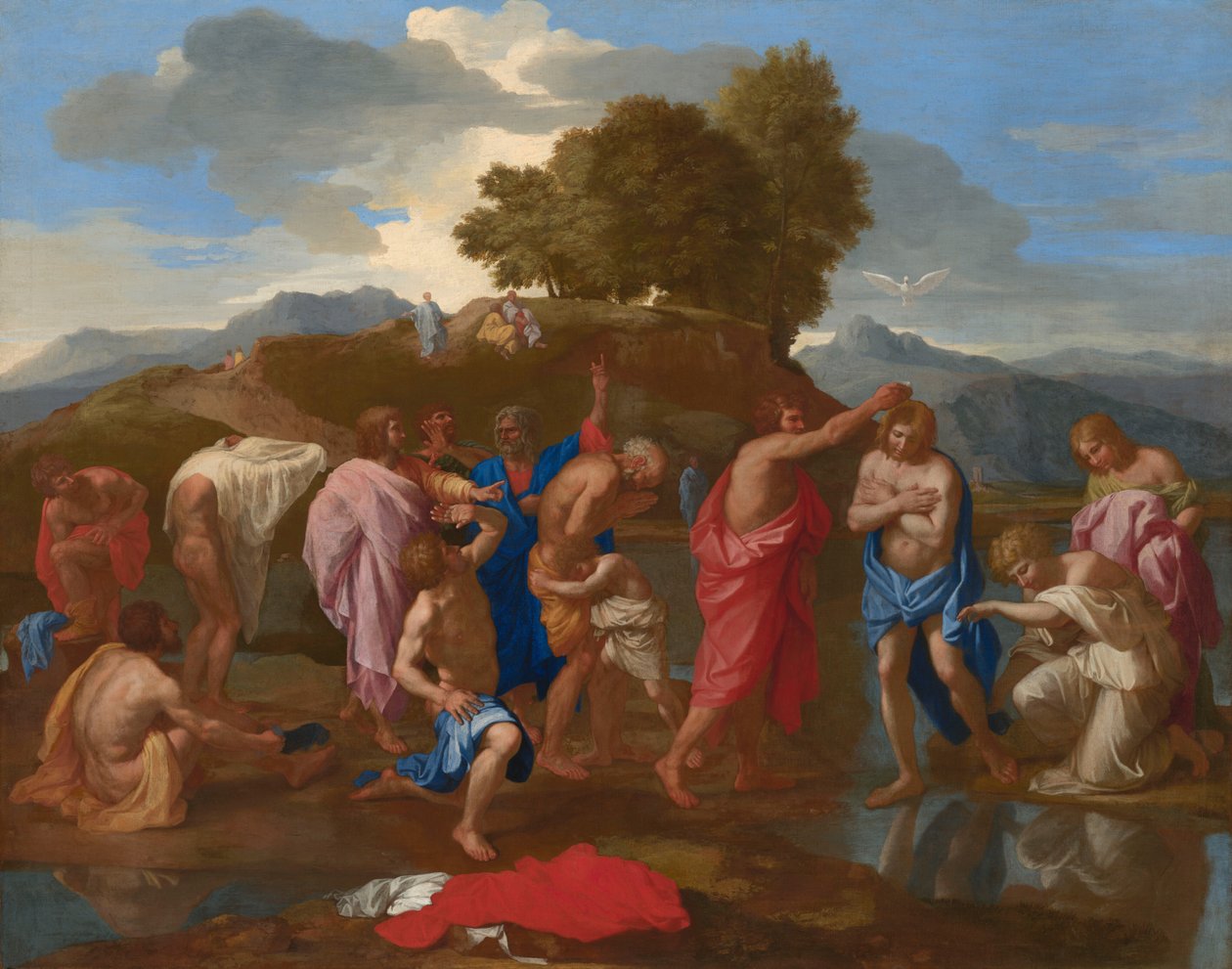 Die Taufe Christi da Nicolas Poussin