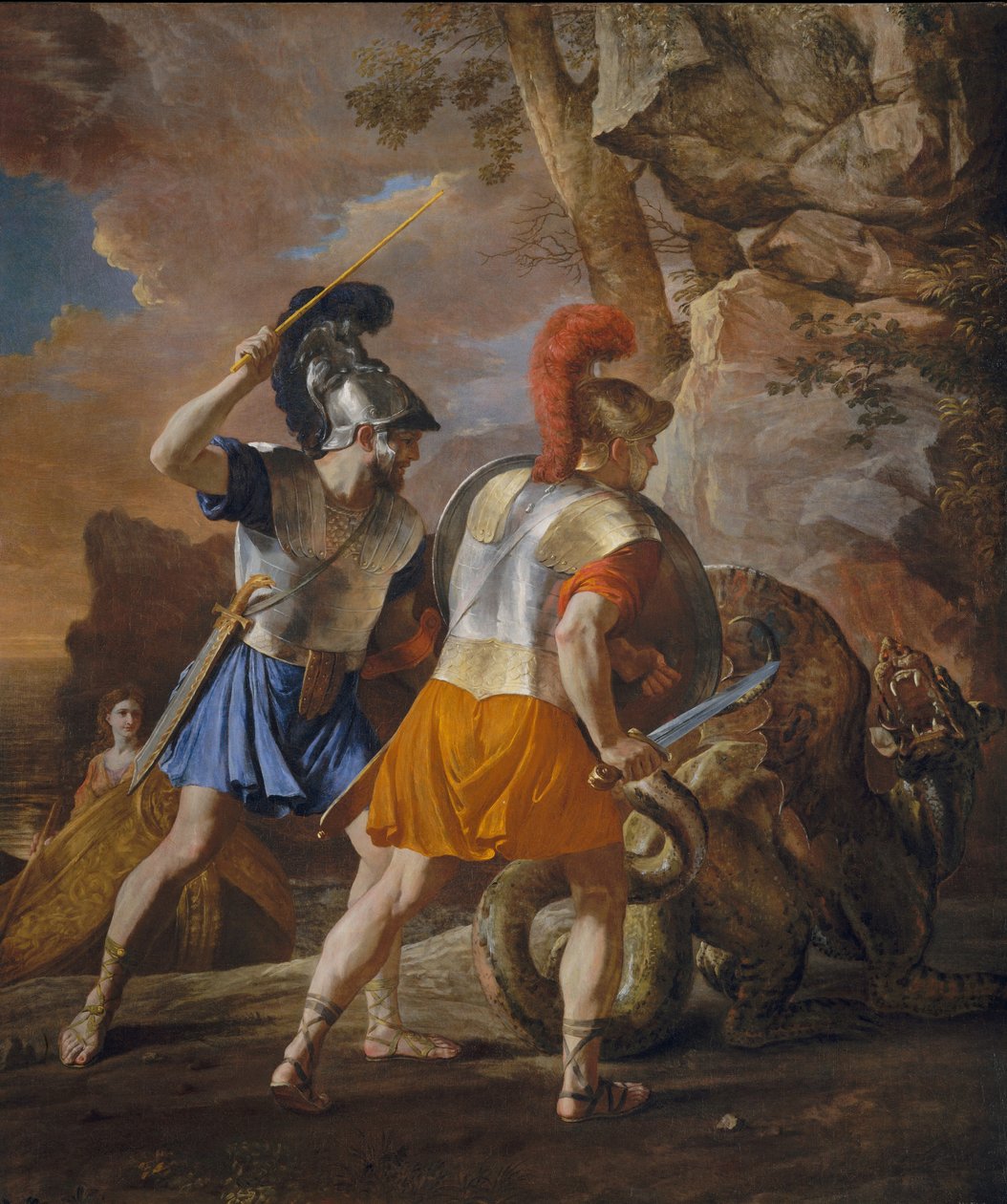 I compagni di Rinaldo, c.1633 da Nicolas Poussin