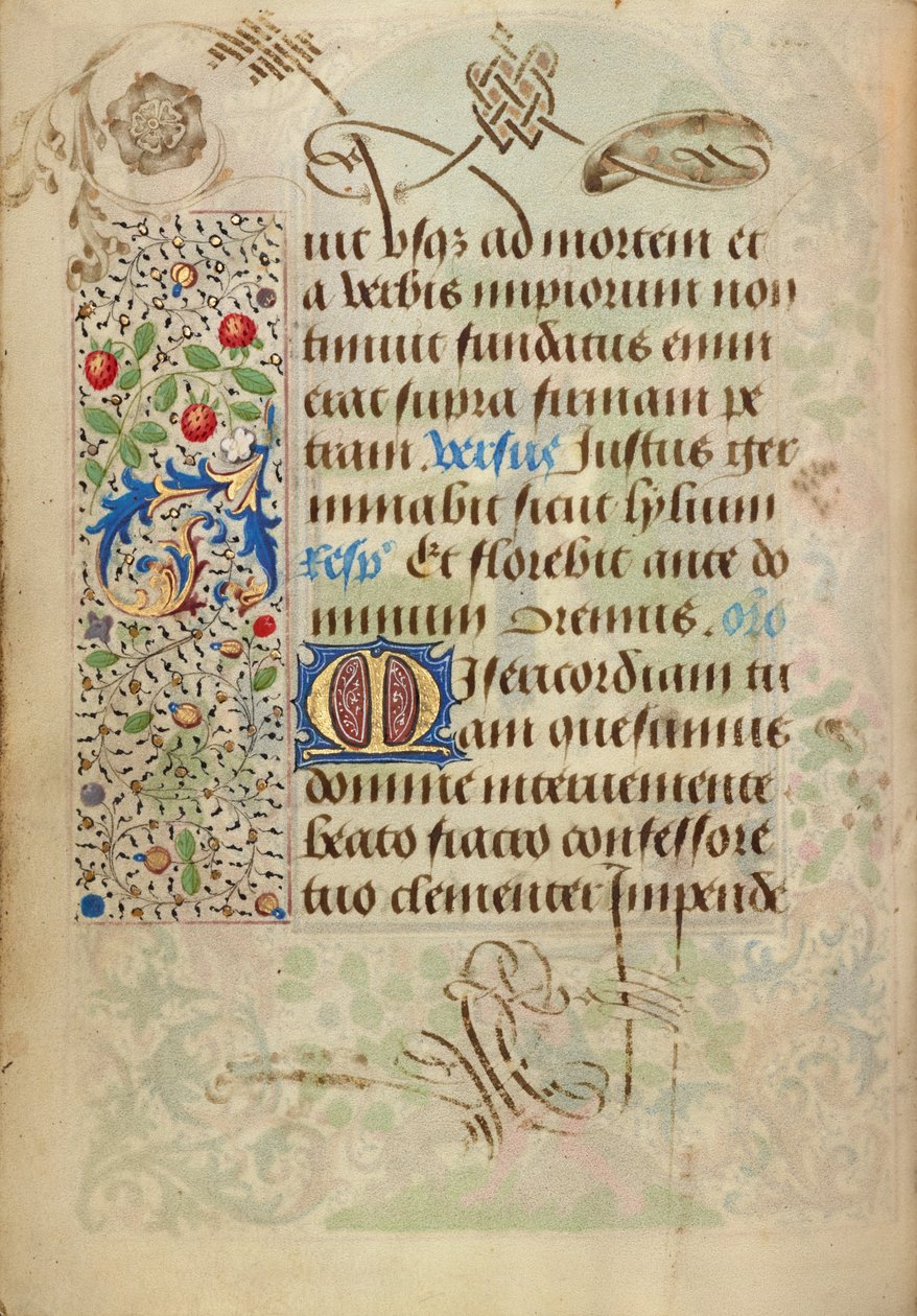 Pagina di testo decorata da Nicolas Spierinc