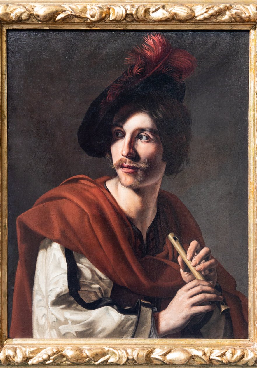 Suonatore di flauto da Nicolas Tournier