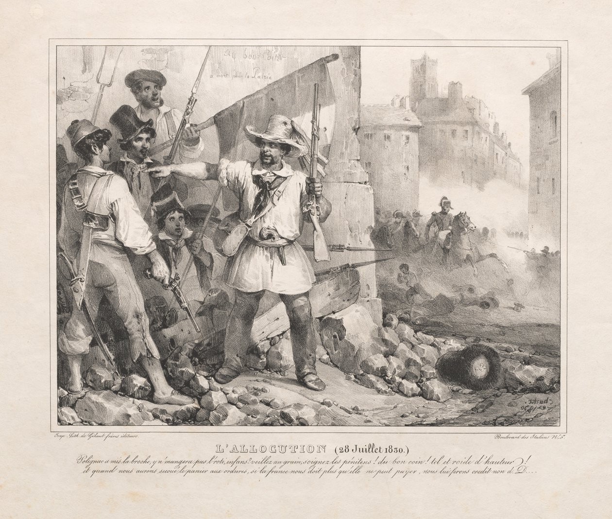 Allocuzione (28 luglio 1830) da Nicolas Toussaint Charlet
