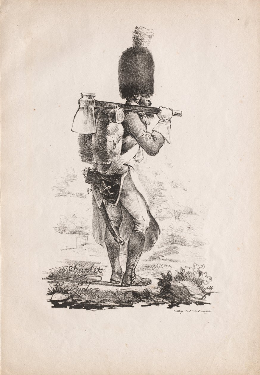 Costumi militari: Zappatore di fanteria da Nicolas Toussaint Charlet
