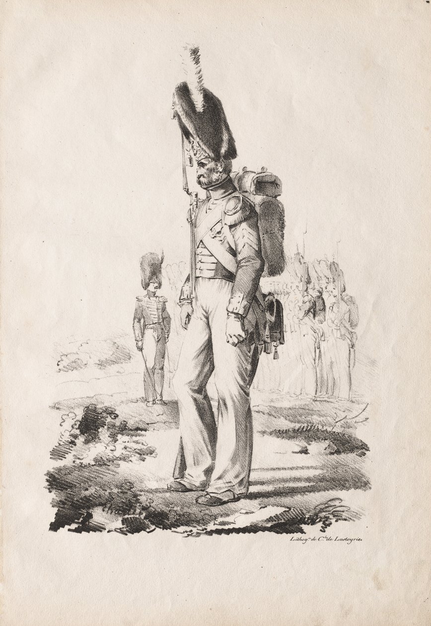 Costumi militari: Sergente di fanteria da Nicolas Toussaint Charlet