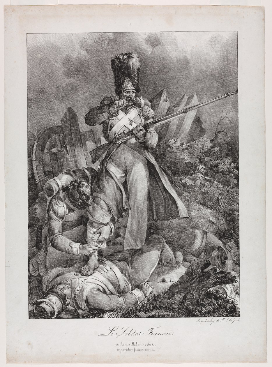Il soldato francese Le Soldat français, 1818 da Nicolas Toussaint Charlet