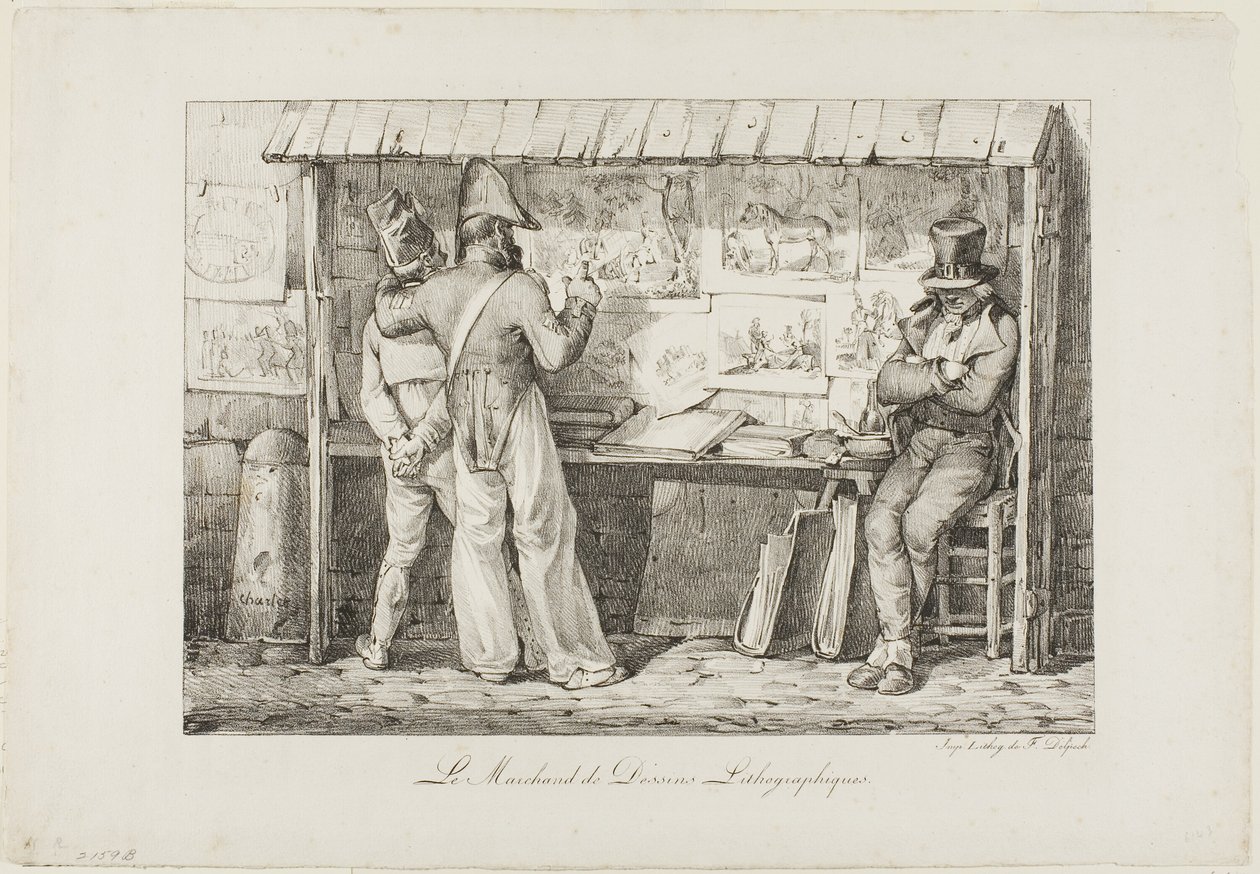 Il venditore di litografie da Nicolas Toussaint Charlet