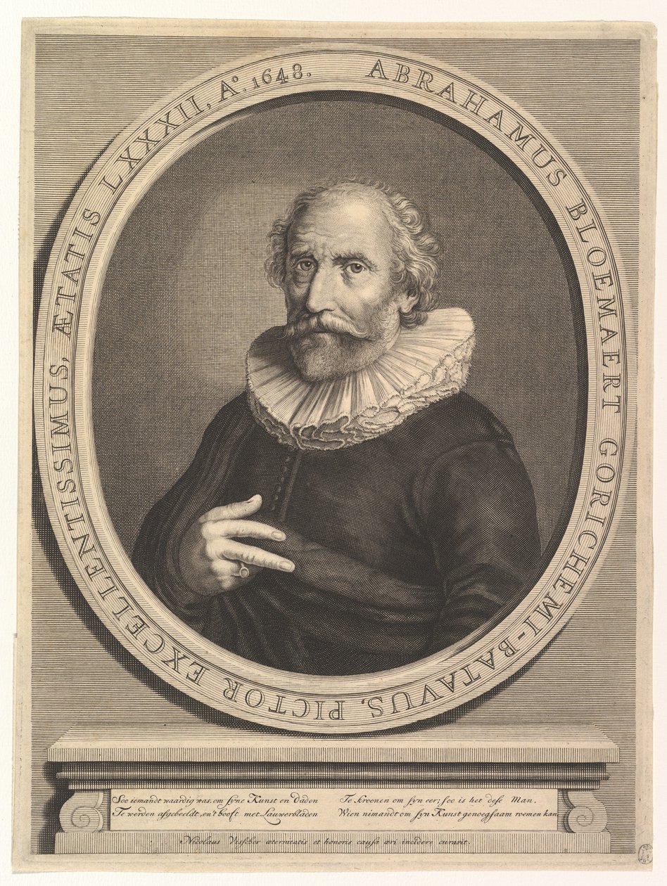 Ritratto di Abraham Bloemaert, XVII secolo da Nicolas Visscher