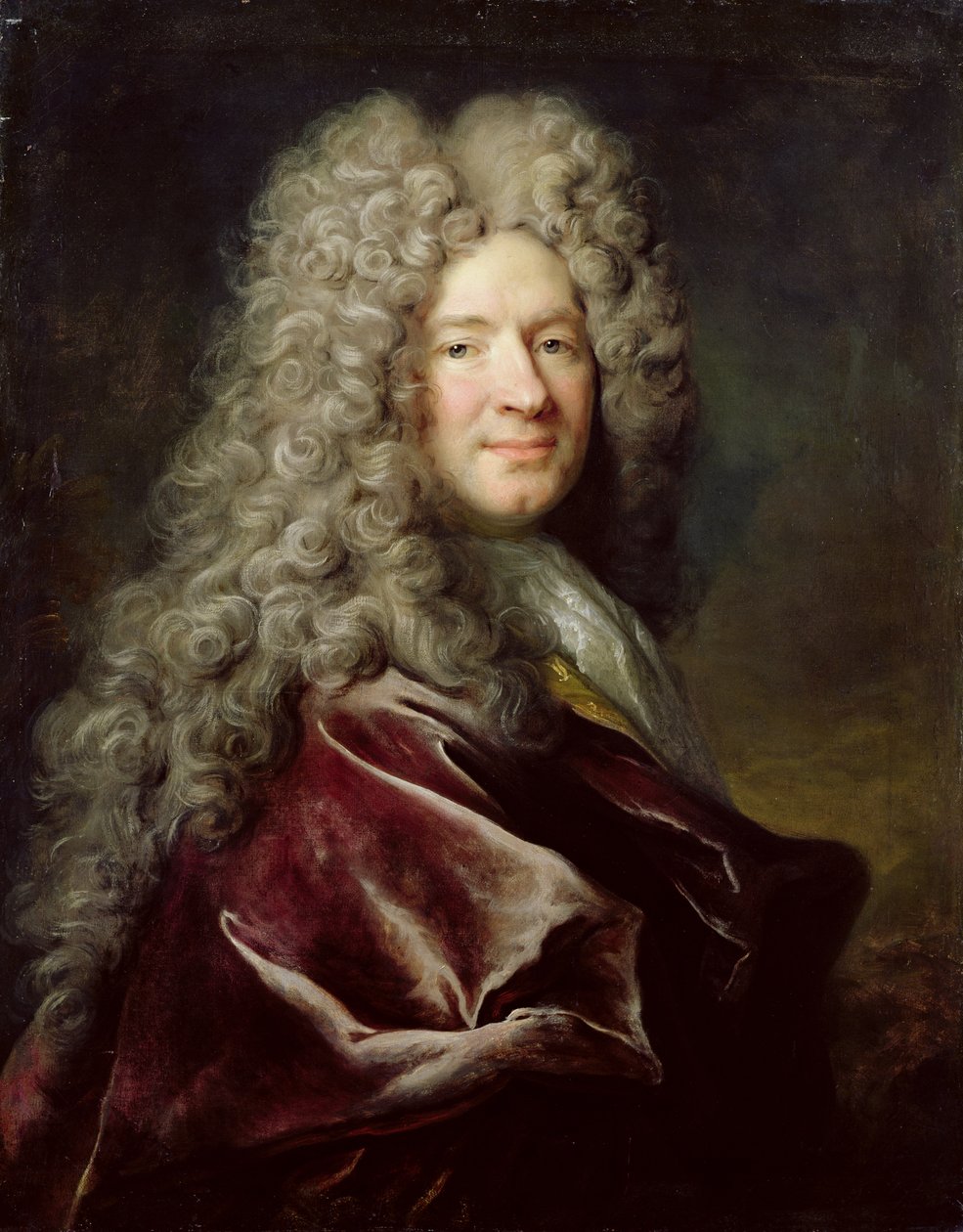 Ritratto di un uomo con una veste viola, c.1700 da Nicolas de Largillière
