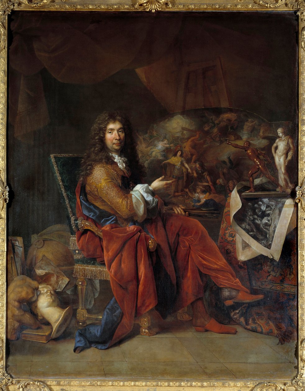 Ritratto di Charles Lebrun, primo pittore del re Luigi XIV da Nicolas de Largillière