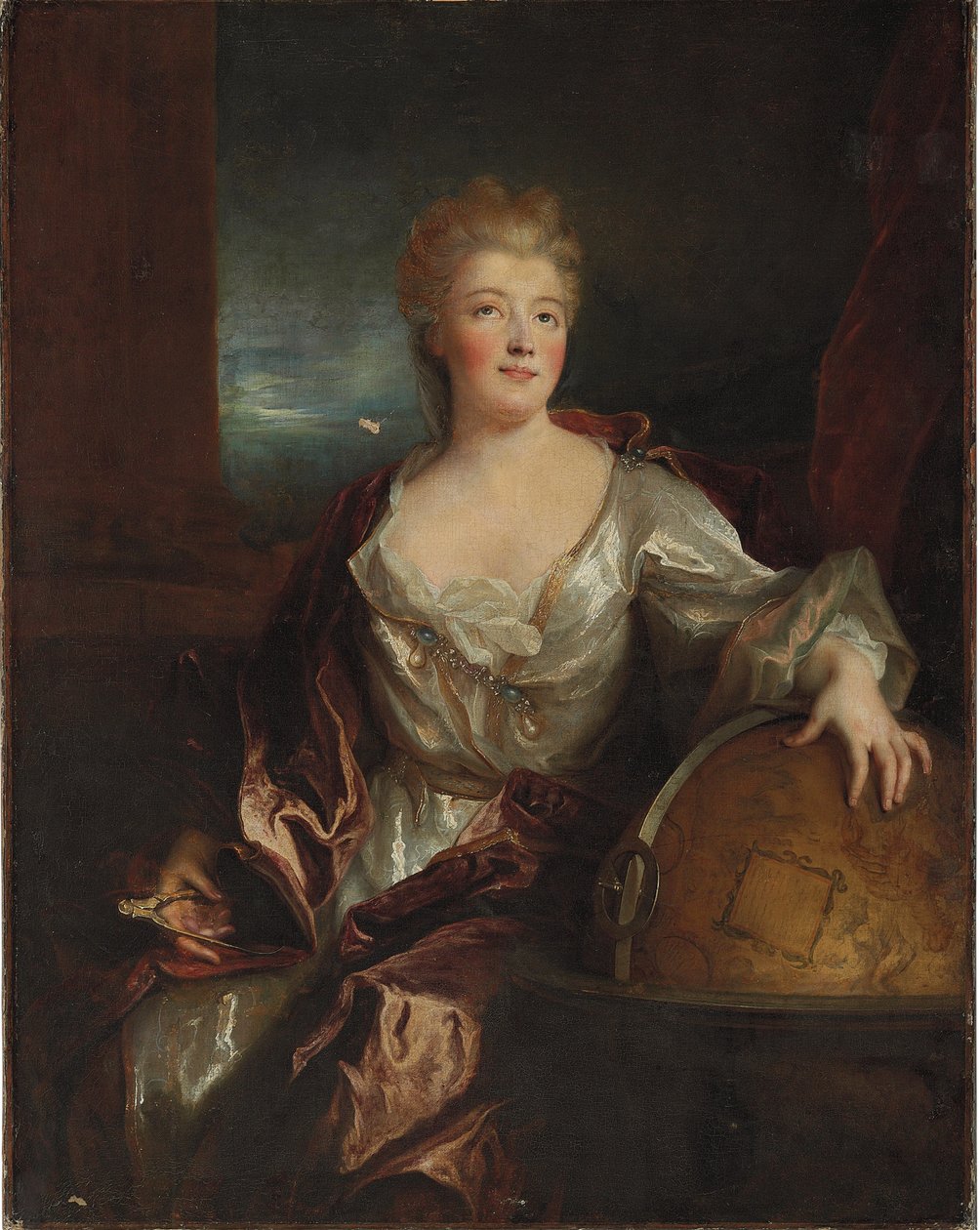 Ritratto di Gabrielle Emilie le Tonnelier de Breteuil, Marchesa du Chatelet da Nicolas de Largillière