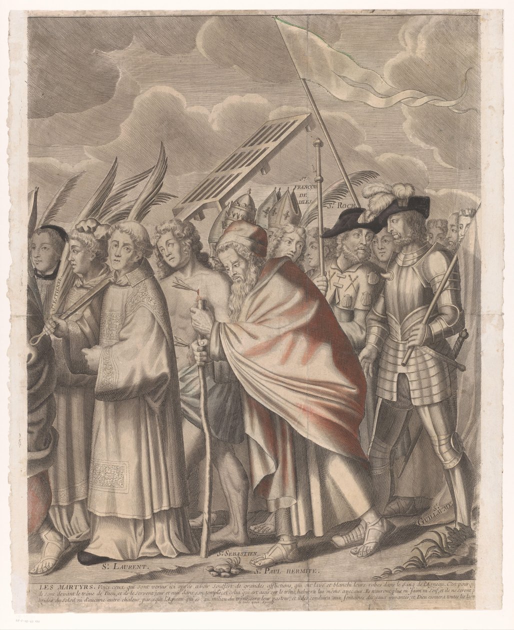 Trionfo di Cristo con figure del Vecchio e Nuovo Testamento da Nicolas de Larmessin (I)
