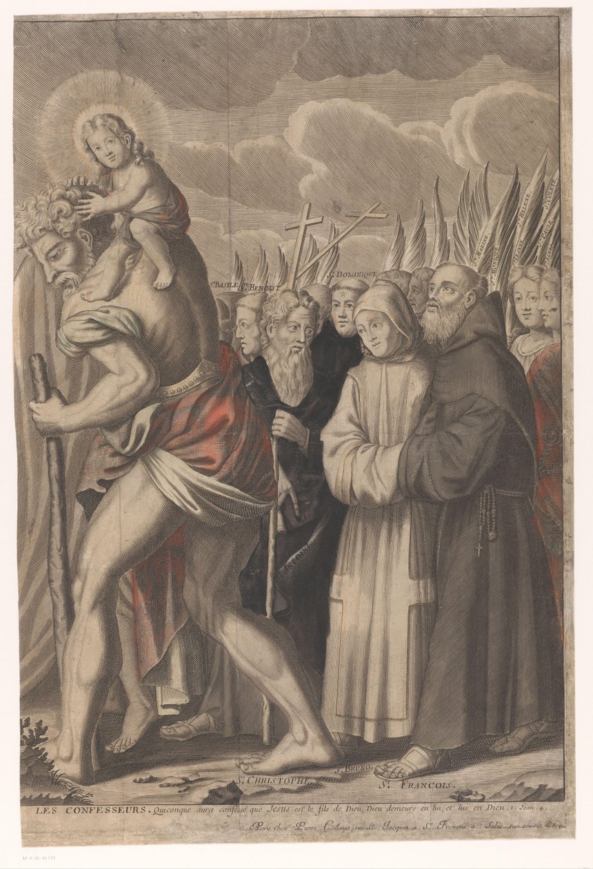 Trionfo di Cristo con figure del Vecchio e Nuovo Testamento da Nicolas de Larmessin (I)