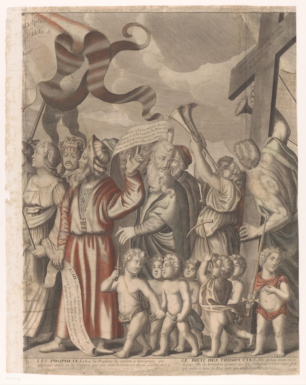 Trionfo di Cristo con figure del Vecchio e Nuovo Testamento (quarto parte) da Nicolas de Larmessin (I)