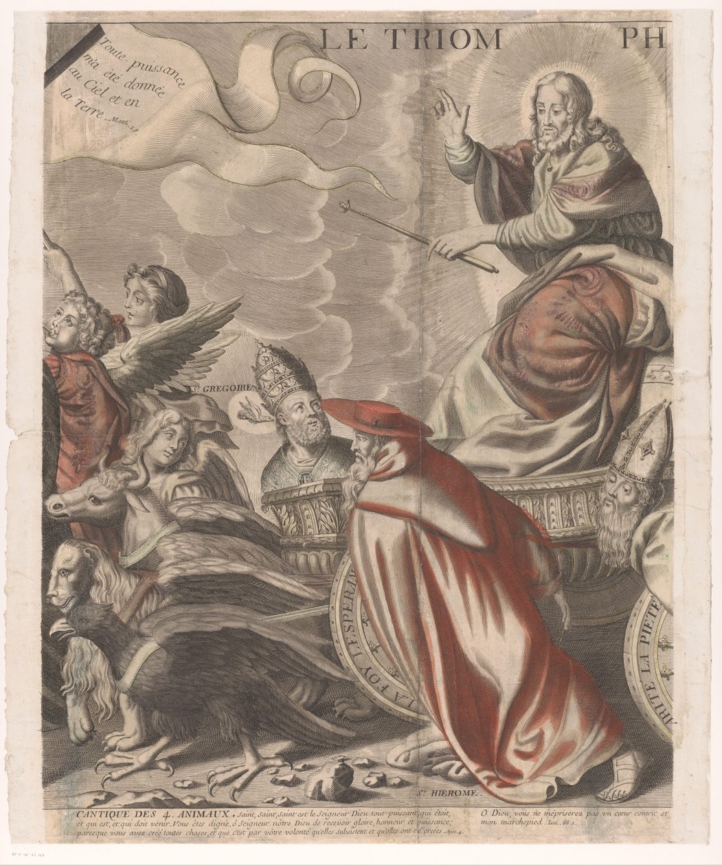 Trionfo di Cristo con figure del Vecchio e Nuovo Testamento (quinto volume) (Le triomphe de Jesus Christ) da Nicolas de Larmessin (I)