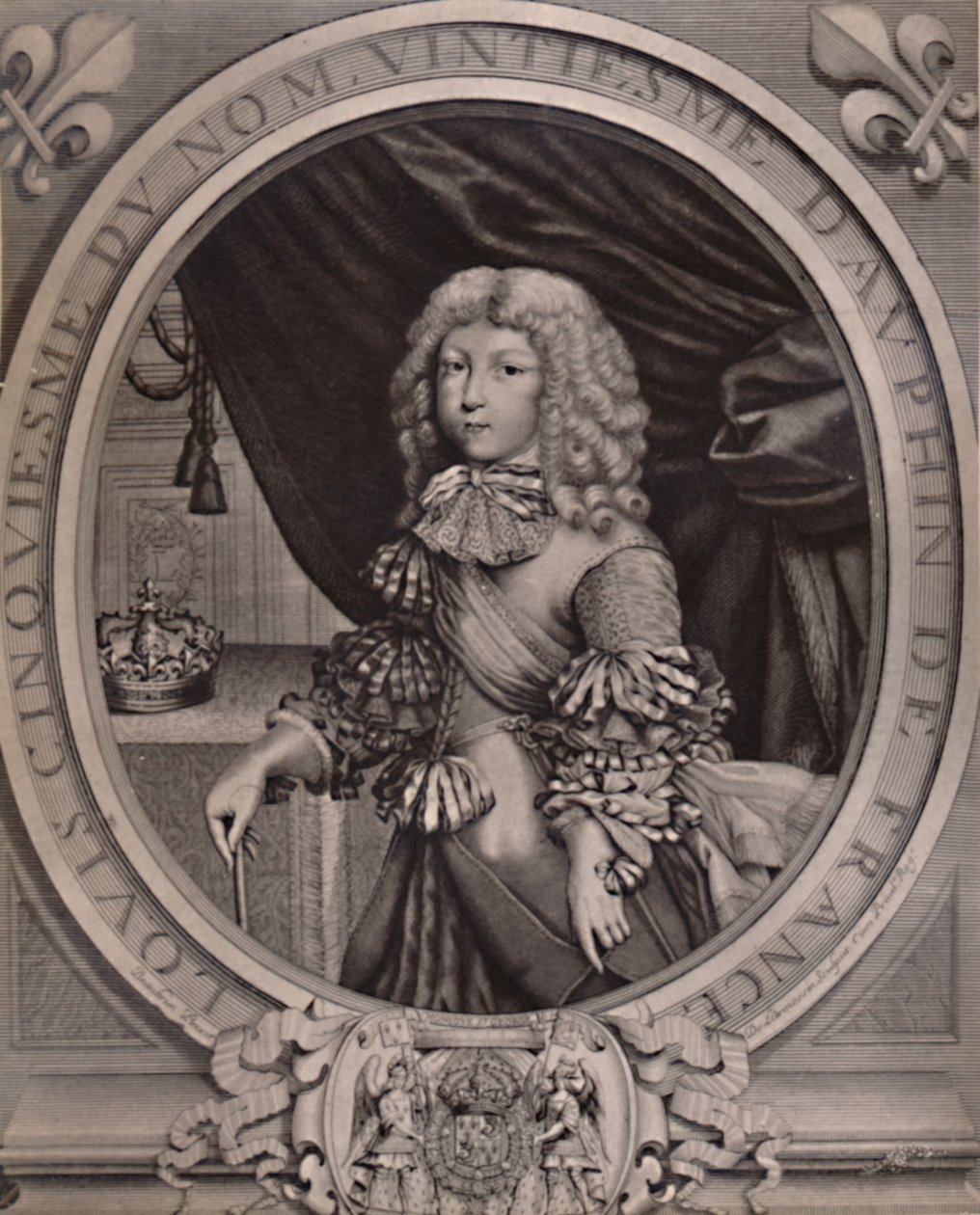 Luigi di Francia, Gran Delfino, da bambino XVII secolo 1894 da Nicolas de Larmessin II