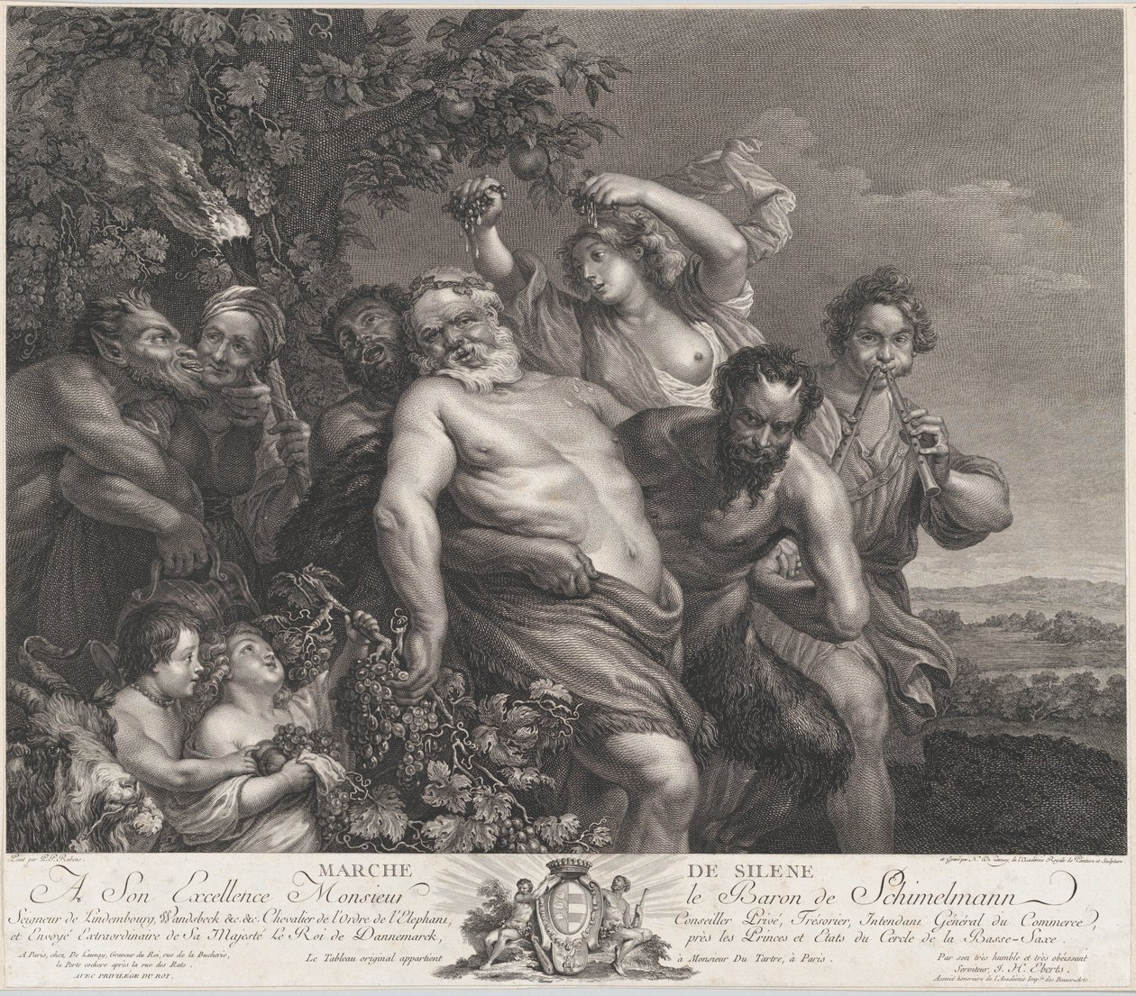 Il Trionfo di Sileno, 1775-78 da Nicolas de Launay