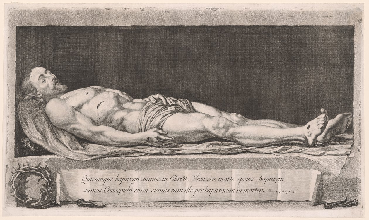 Il Cristo Morto Giacente nel Sepolcro da Nicolas de Plattemontagne