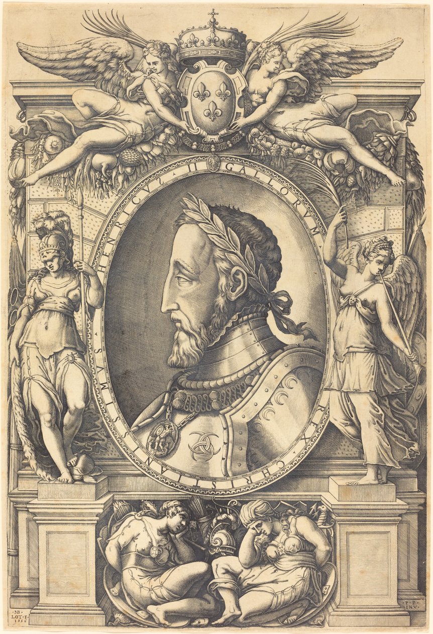 Enrico II, Re di Francia da Nicolaus Beatrizet