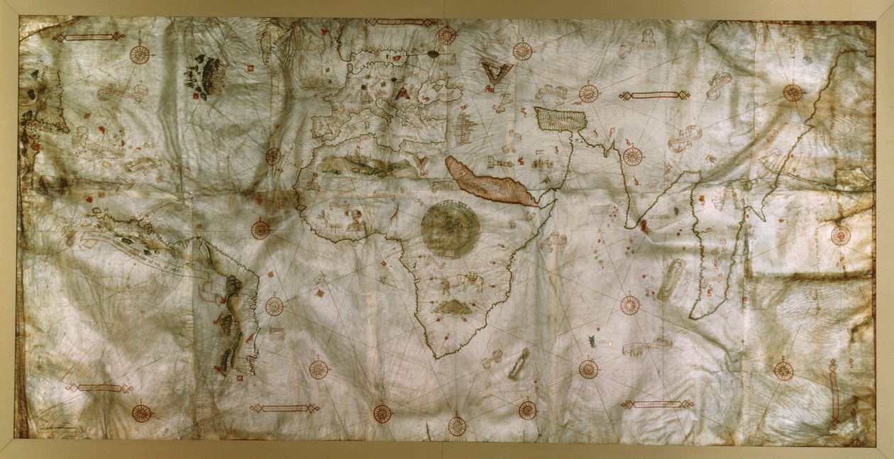 Planisfero di Nicolas de Caverio da Nicolay de Caveri